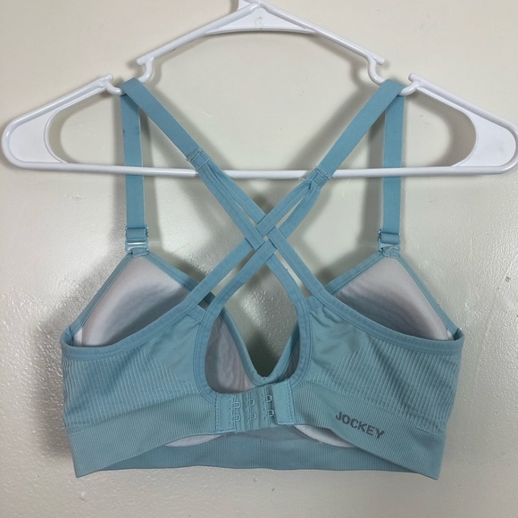 Jockey Blue Sports Bra w/ Criss Cross Back - Picture 2 of 5